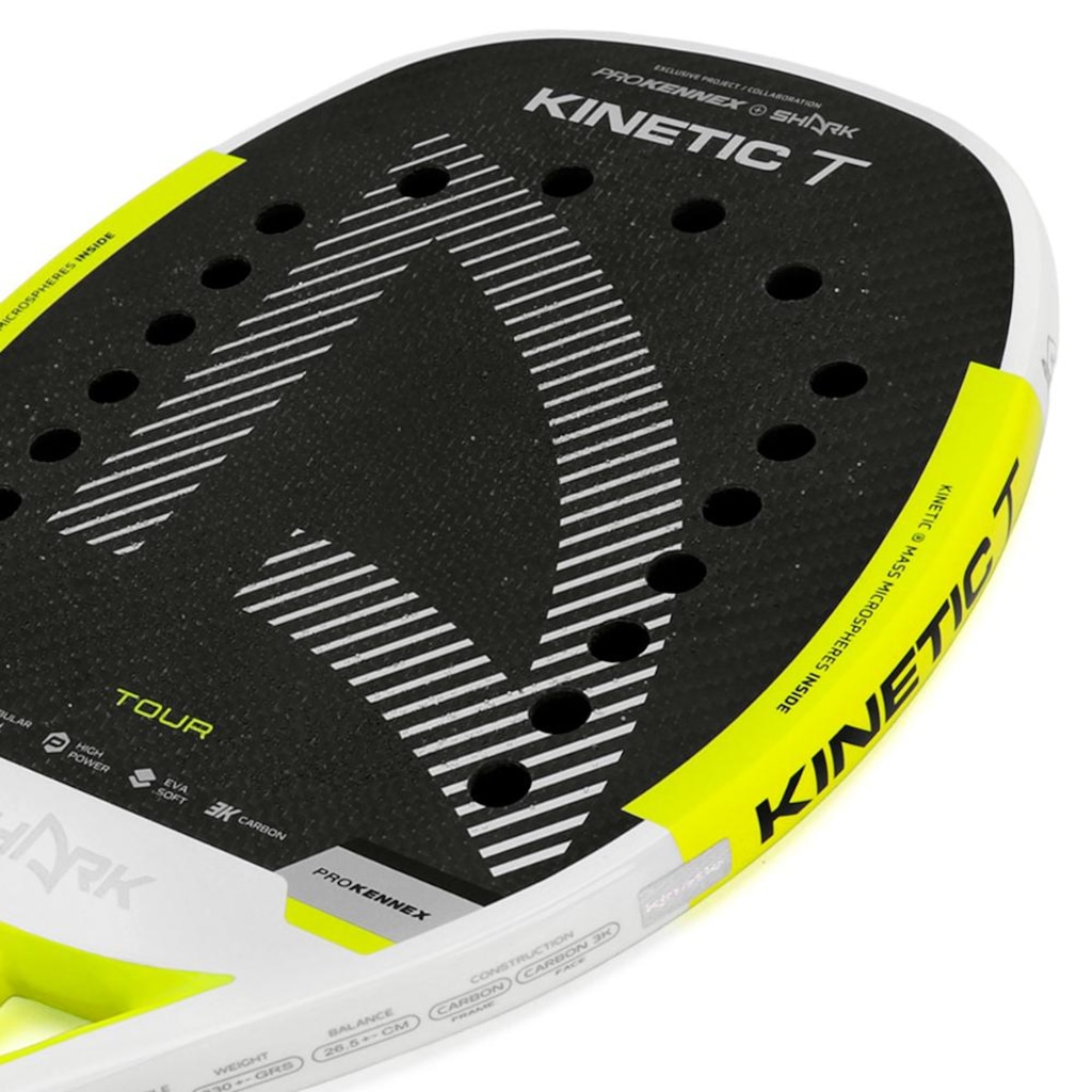 Imagem 2 do produto Raquete de Beach Tennis Shark + Prokennex Kinetic Tour