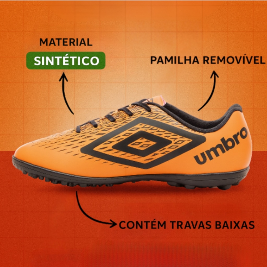 Imagem 3 do produto CHUTEIRA SOCIETY UMBRO X-DIAMOND - ADULTO