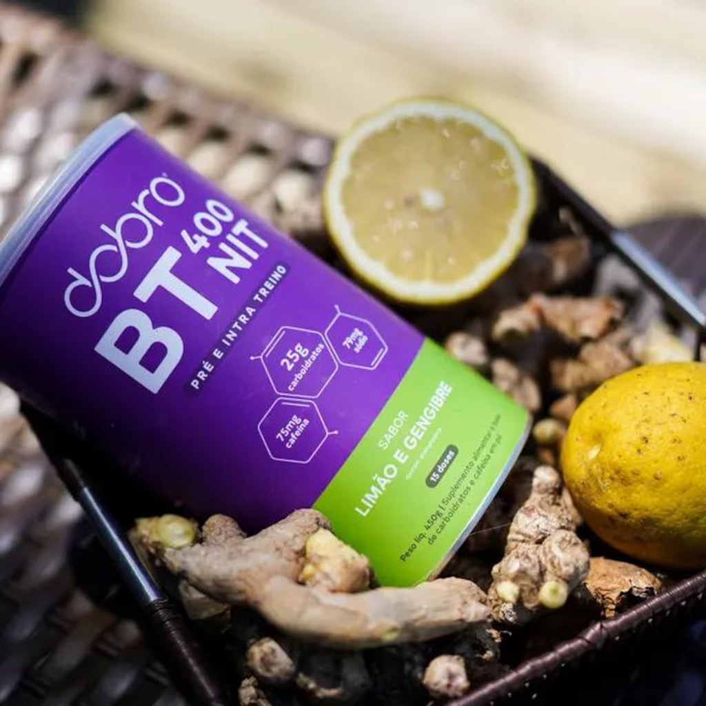 Imagem 4 do produto BT 400 Nitrato com cafeína Dobro sabor Limão e Gengibre 450g