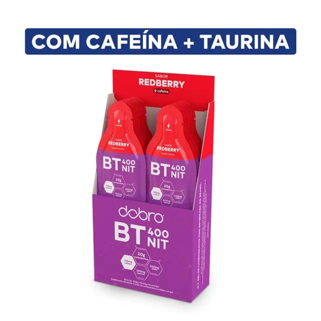 Imagem 2 do produto BT 400 Nitrato Gel sabor Redberry - 10un x 30g