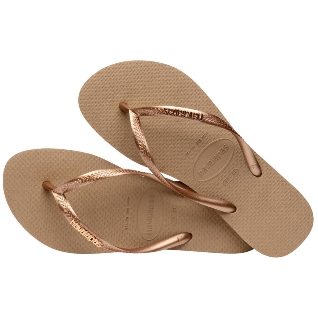 Imagem 4 do produto Chinelo De Dedo Havaianas Slim Logo Metallic Feminino