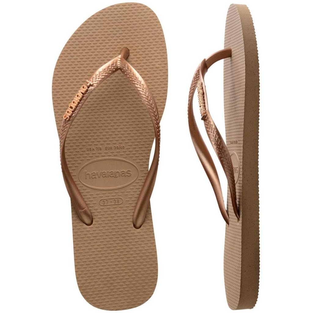 Imagem 5 do produto Chinelo De Dedo Havaianas Slim Logo Metallic Feminino