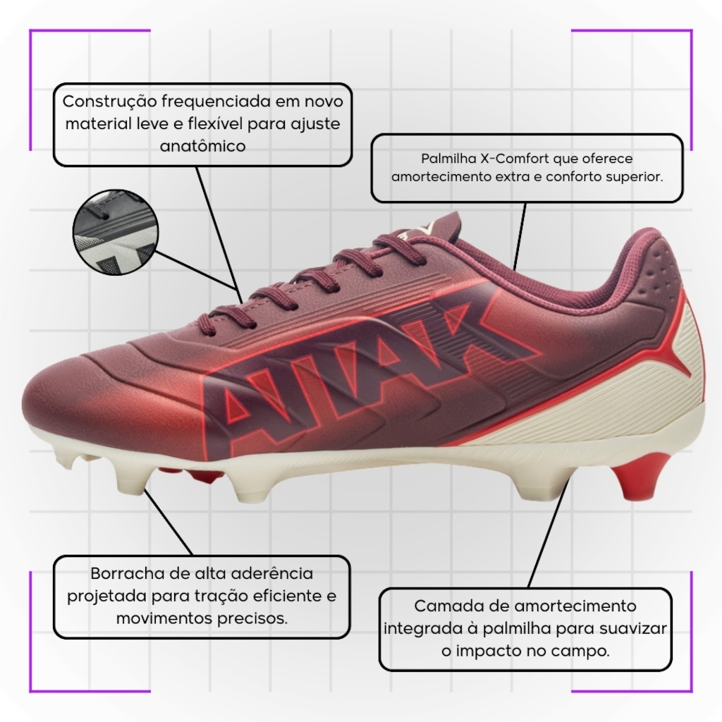 Imagem 5 do produto Chuteira de Campo Adulto Umbro Attak Iii