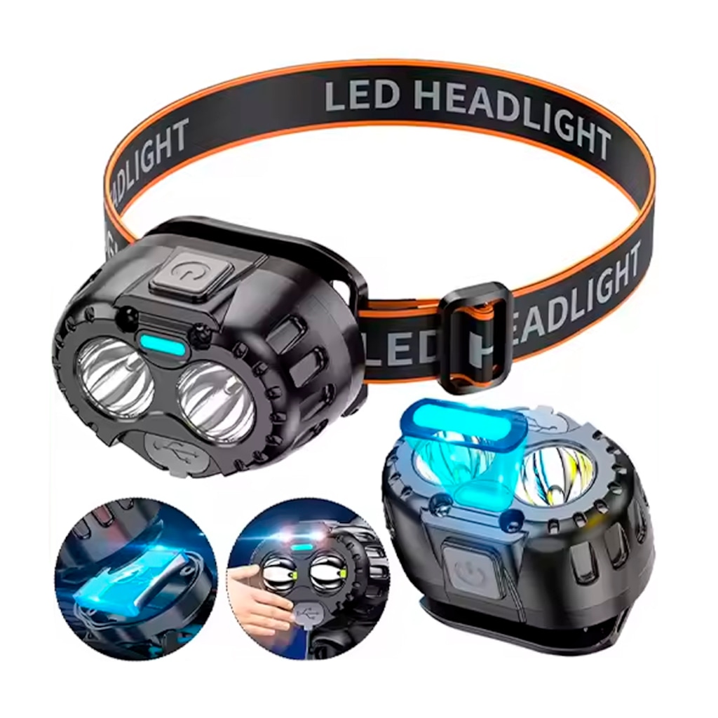 Imagem 3 do produto Lanterna De Cabeça Gold Sports Led Duplo