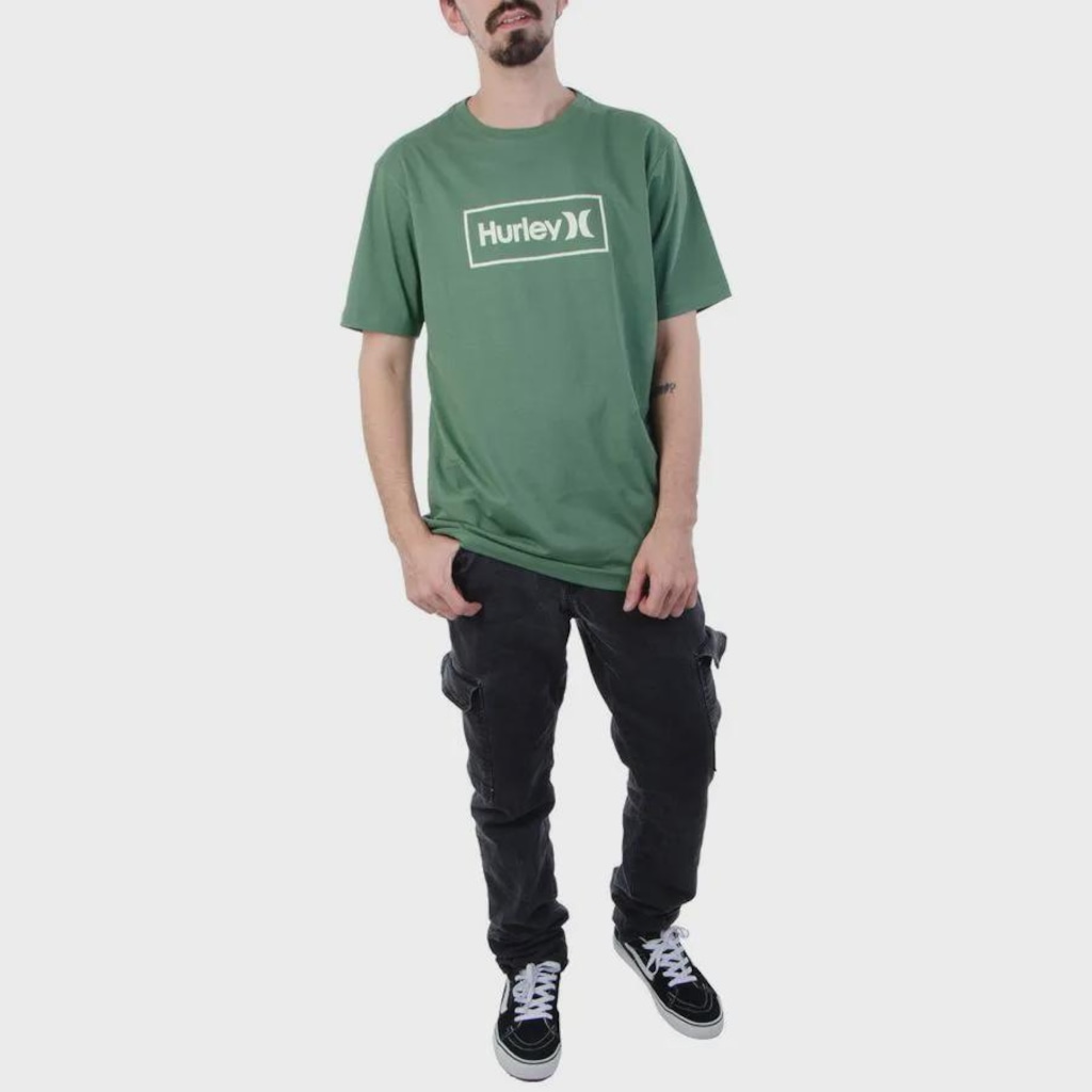 Imagem 4 do produto Camiseta Masculina Hurley Box Relevo - Masculino