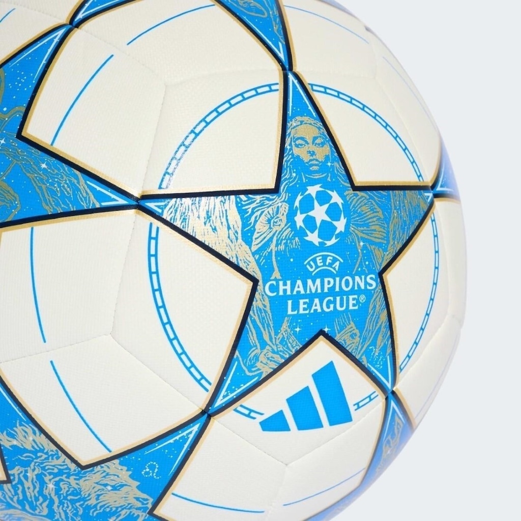 Imagem 4 do produto Kit Bola de Futebol de Campo Adidas UCL Champion League Training + Bomba de Ar Preta