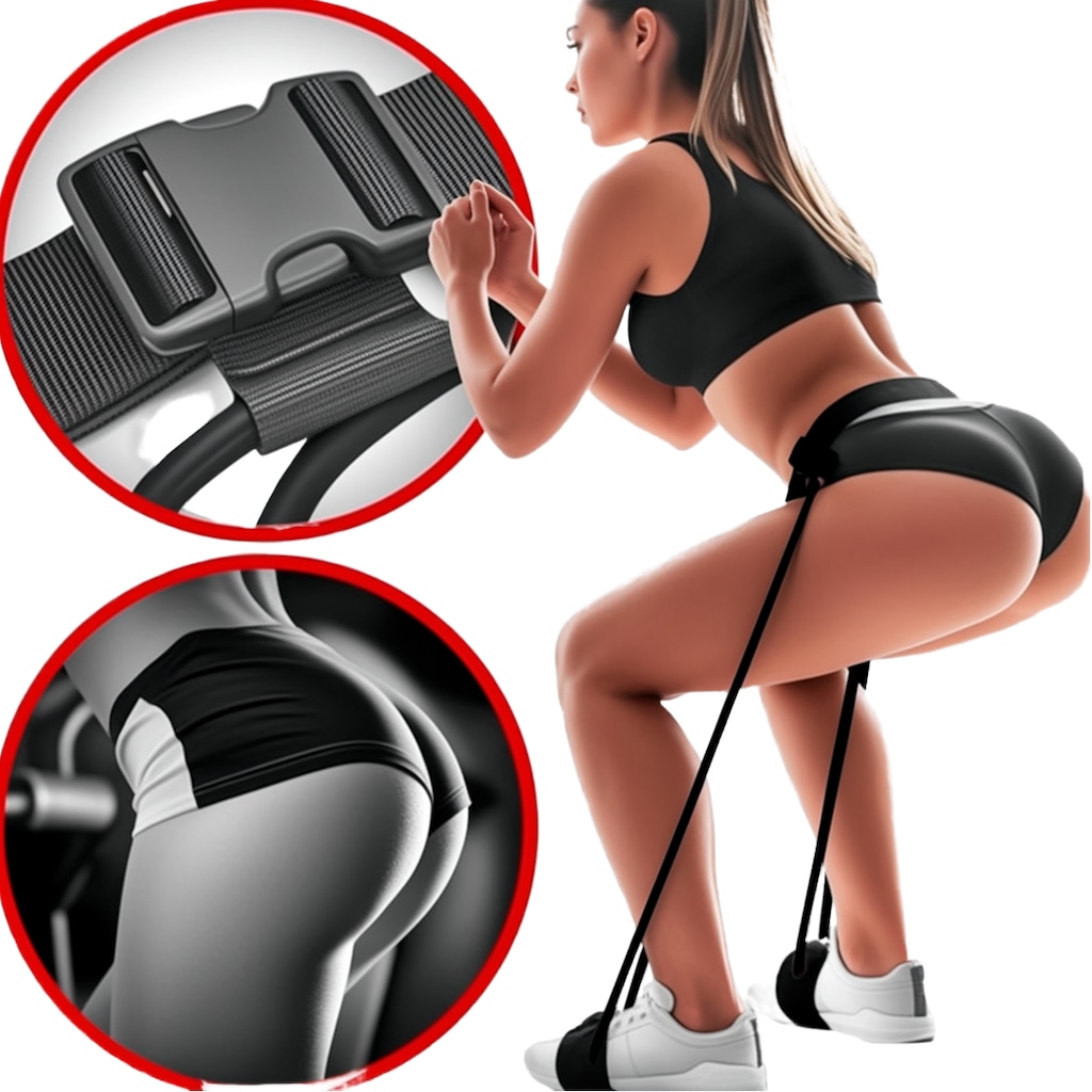 Imagem 2 do produto Cinto Elástico Gold Sports Booty Belt Resistance Tensão Pesada