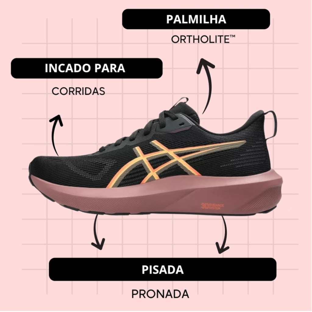 Imagem 3 do produto Tênis ASICS GT-1000 14 - Feminino
