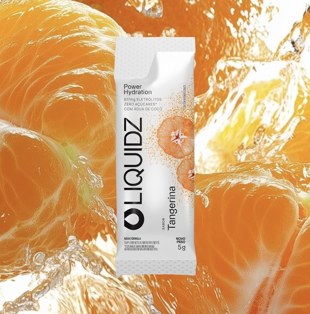 Imagem 4 do produto Eletrólitos Zero Açúcares Liquidz® Sabor Tangerina - Kit 1 Caixa - 14 sachês