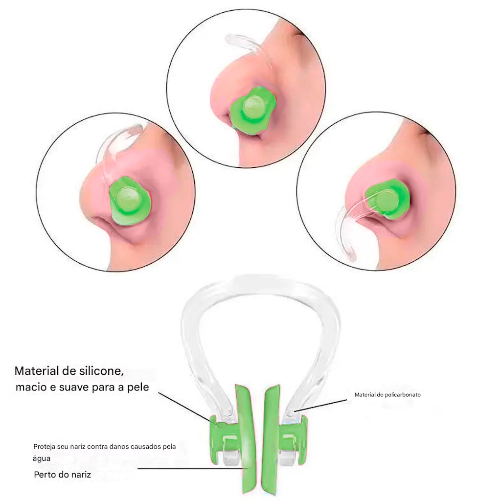 Imagem 5 do produto Kit Protetor De Ouvido Nasal E Anatômico Gold Sports