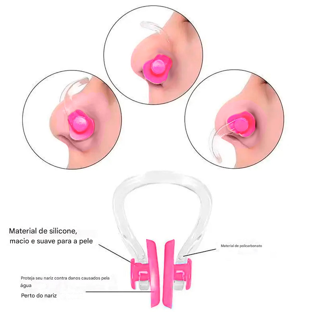 Imagem 5 do produto Kit Protetor De Ouvido Nasal E Anatômico Gold Sports