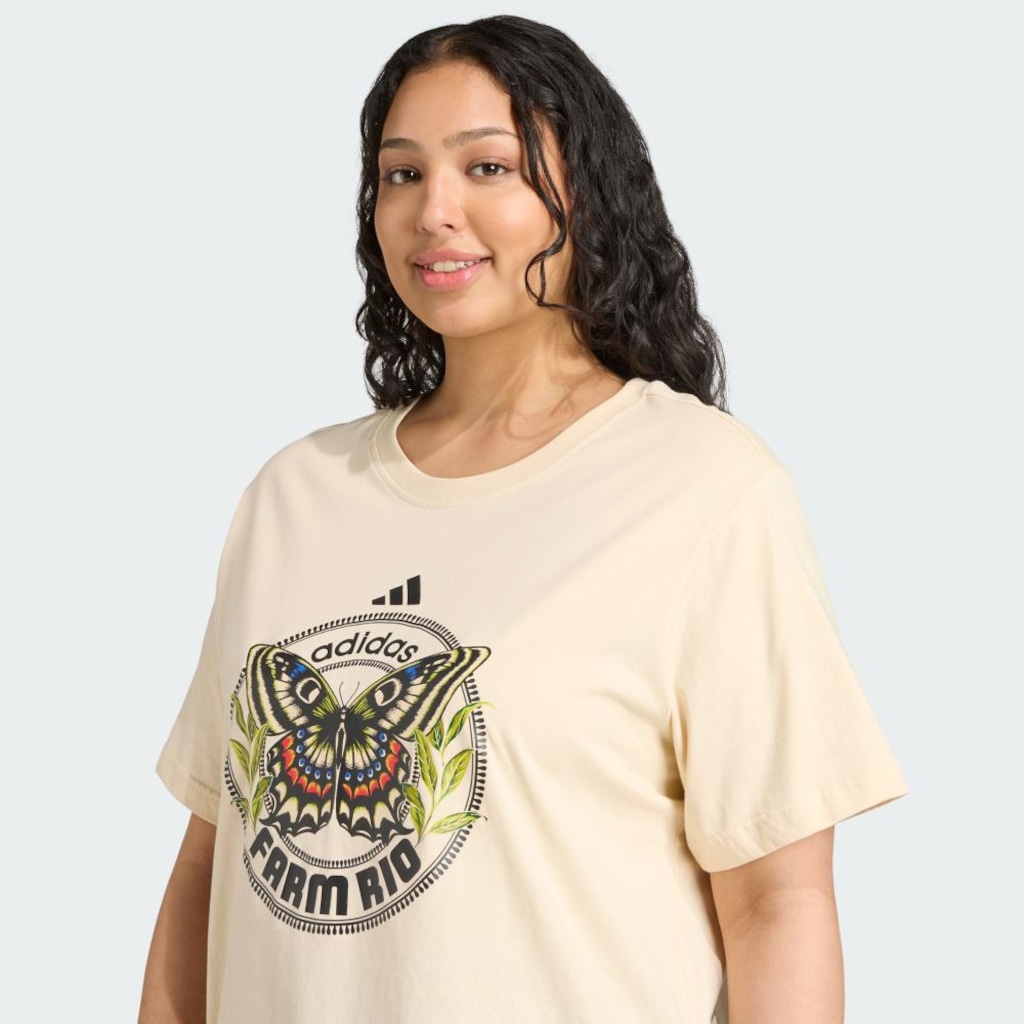 Imagem 5 do produto Camiseta Plus Size Feminina adidas FARM