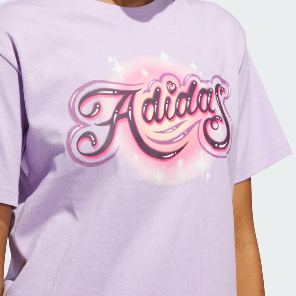 Imagem 5 do produto Camiseta Feminina adidas com gráfico Aerografado