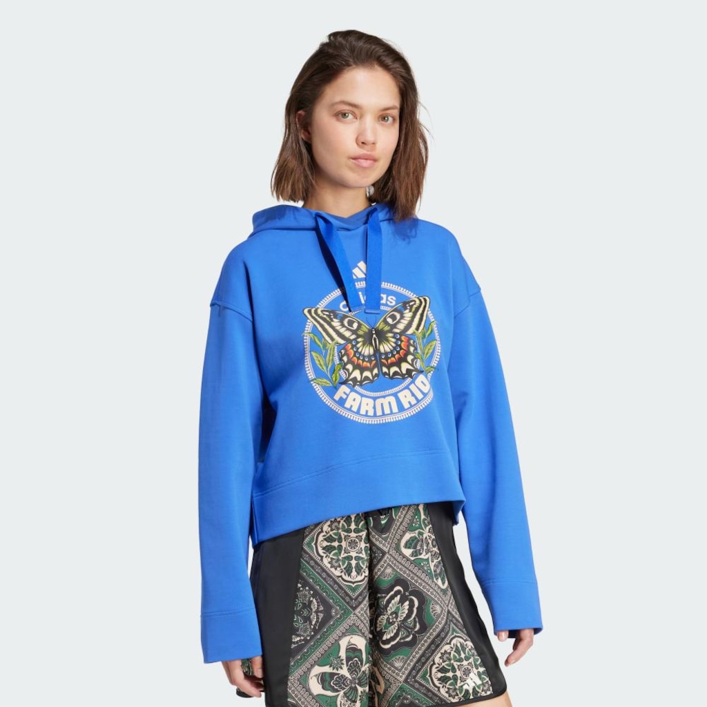 Imagem 4 do produto Blusão de Moletom com Capuz Feminino adidas Farm