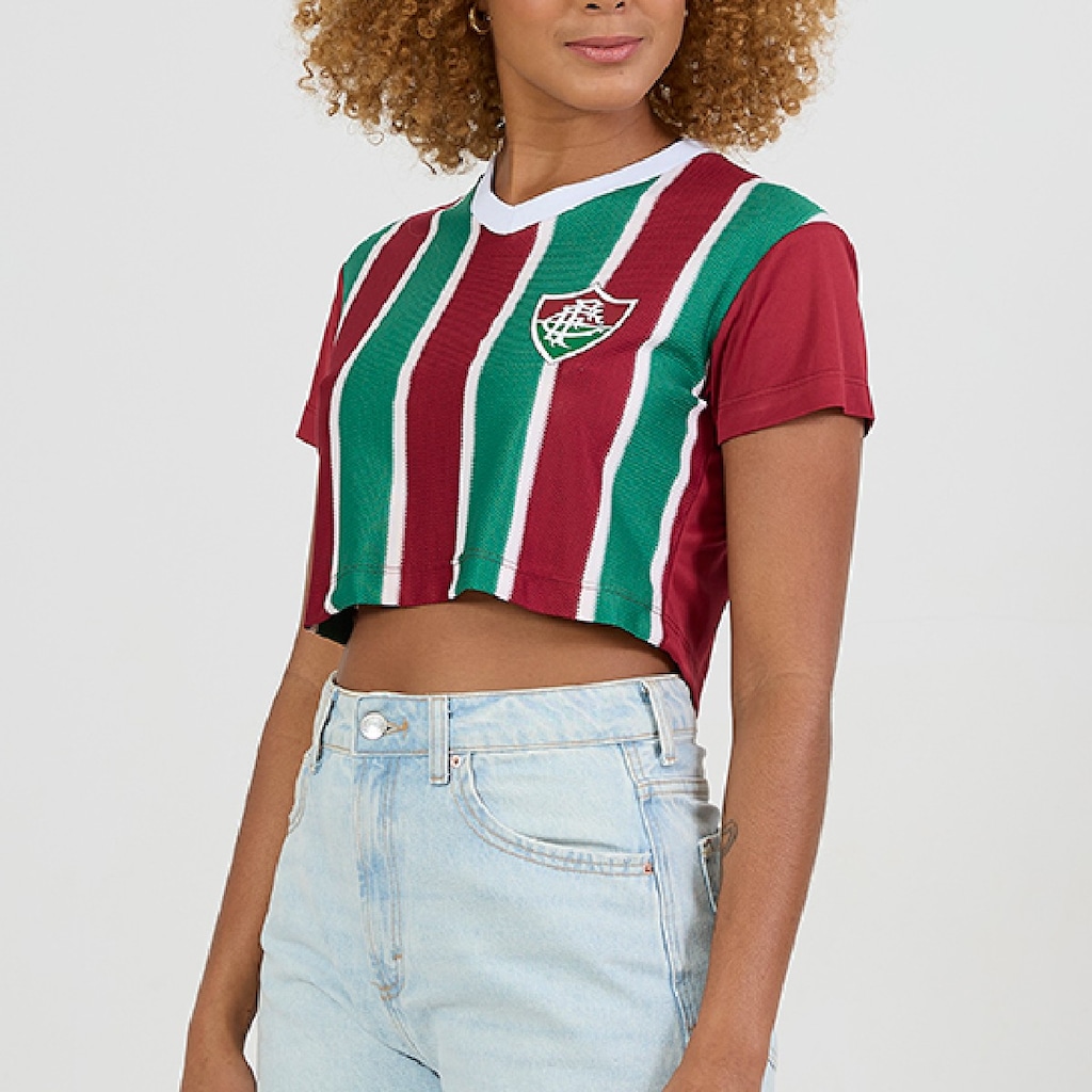 Imagem 2 do produto Camisa do Fluminense Cropped Extase Braziline - Feminina