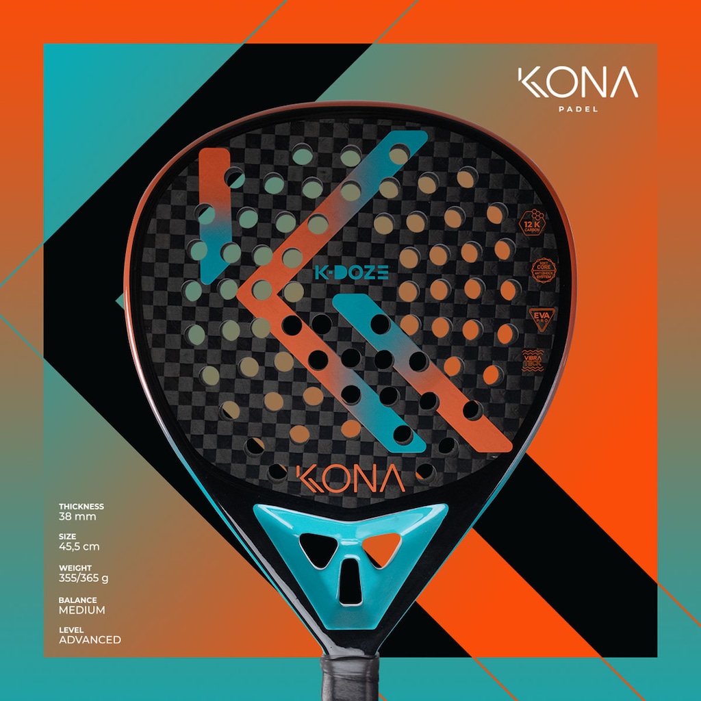 Imagem 2 do produto Raquete Padel Kona K-Doze 12k