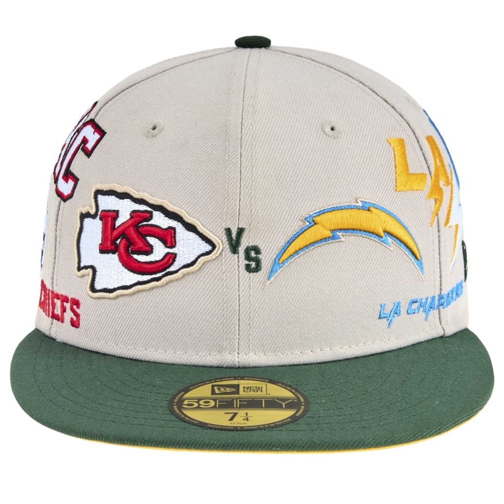 Imagem 2 do produto Boné Masculino New Era 59FIFTY Fitted Chargers X Chiefs NFL Game 2025