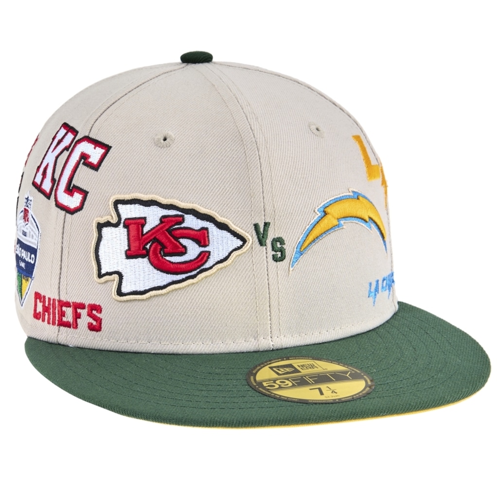 Imagem 3 do produto Boné Masculino New Era 59FIFTY Fitted Chargers X Chiefs NFL Game 2025