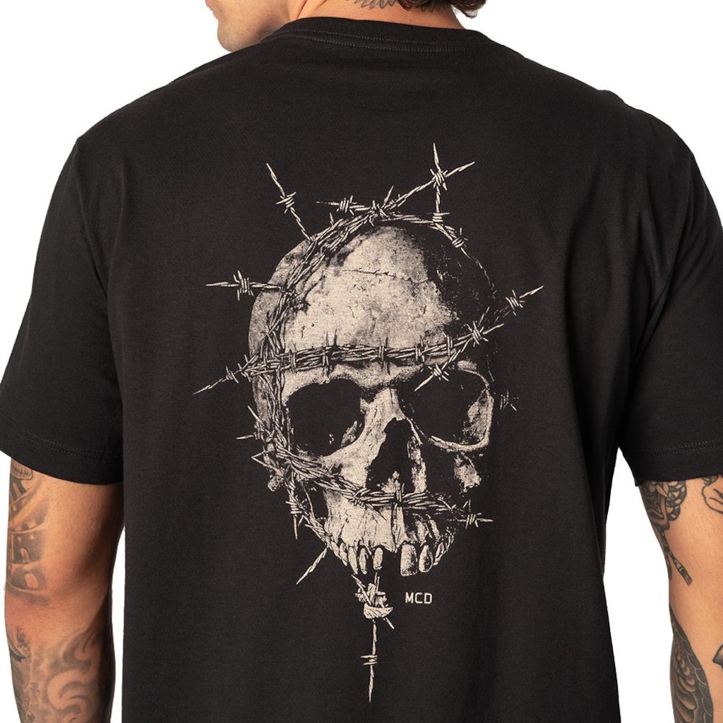 Imagem 3 do produto Camiseta MCD Caveira Arame SM26 Masculina