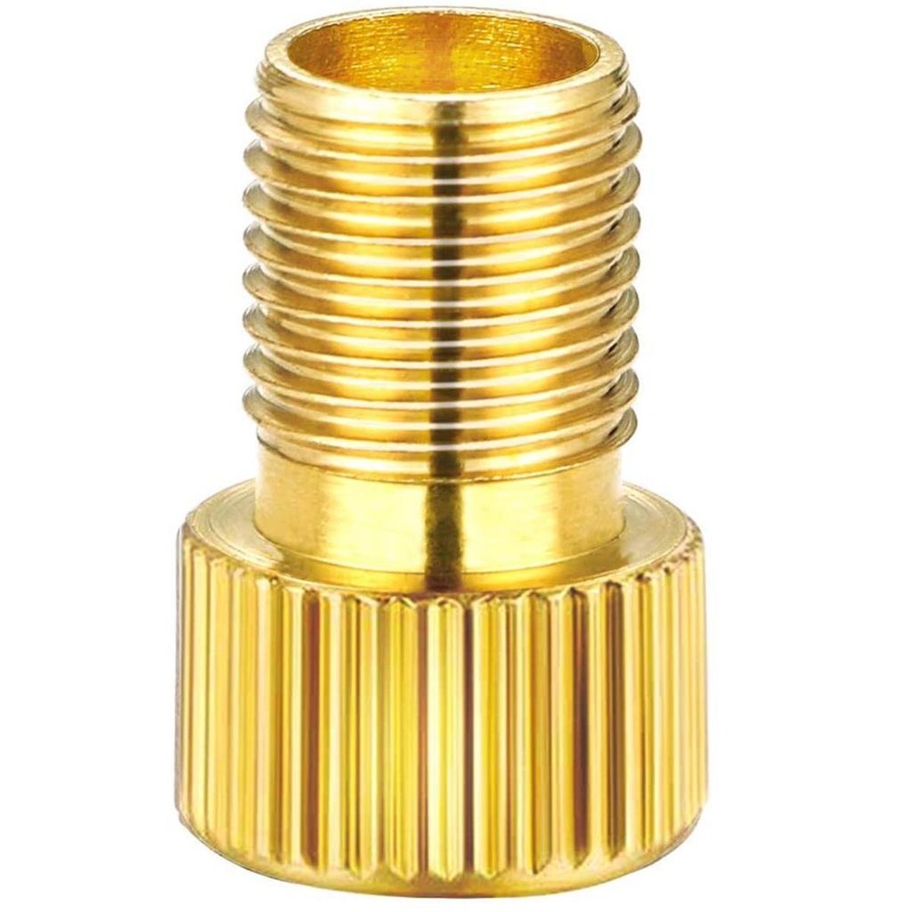 Imagem 3 do produto Adaptador de válvula presta bicicleta bico fino p/ grosso - 4 unidades