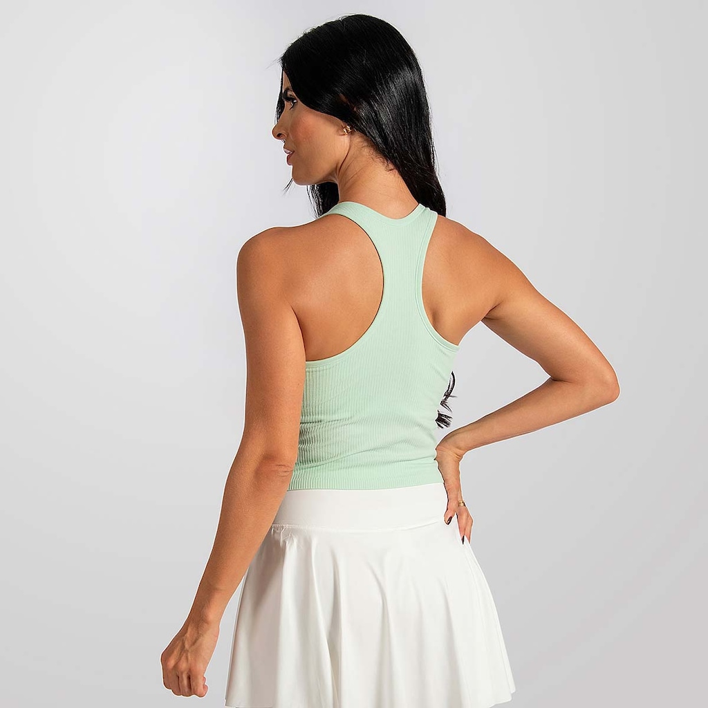 Imagem 2 do produto Camiseta Regata Feminina Canelada Fit Treino Alma Genius