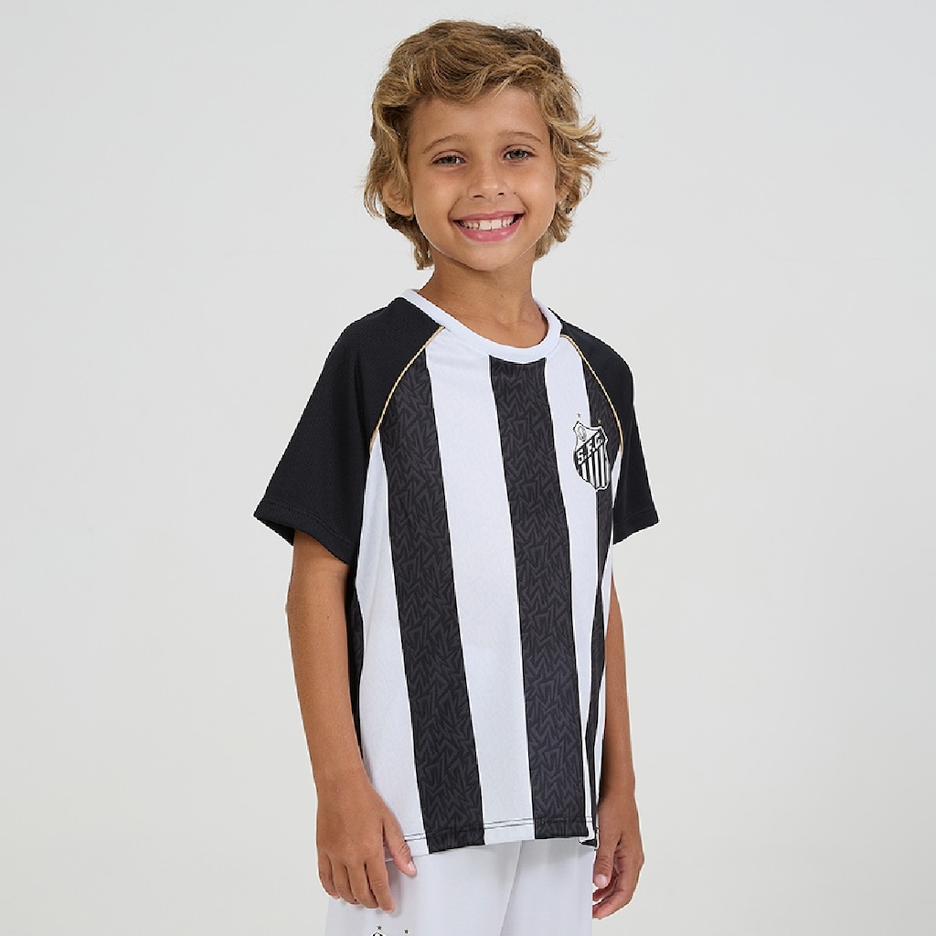 Imagem 2 do produto Camiseta Santos Mosaico Braziline - Infantil