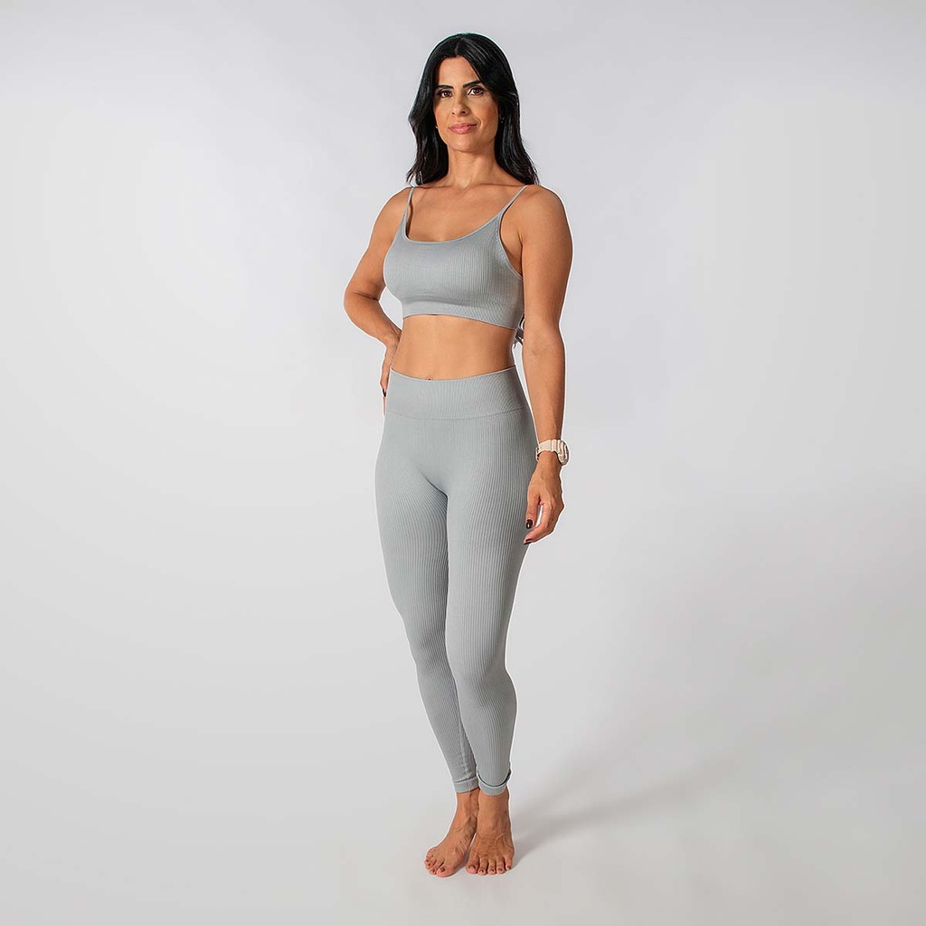 Imagem 2 do produto Conjunto Fit Calça E Top Alça Regulavel Alma Genius Feminino