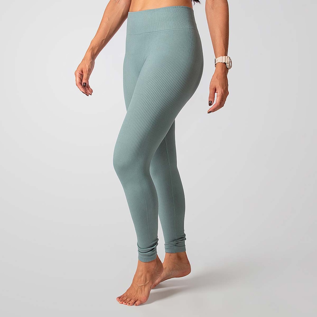 Imagem 5 do produto Conjunto Fitness Calça E Cropped Canelado Alma Genius Feminino