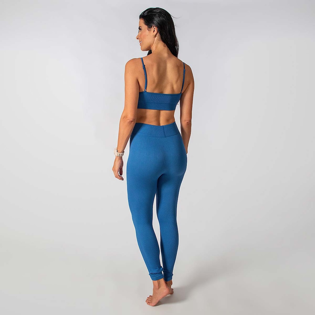 Imagem 3 do produto Conjunto Fitness Calça E Top Alça Regulavel Alma Genius Feminino