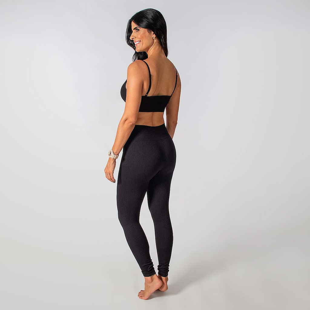 Imagem 3 do produto Conjunto Fitness Calça Top Alça Regulável Alma Genius Feminino