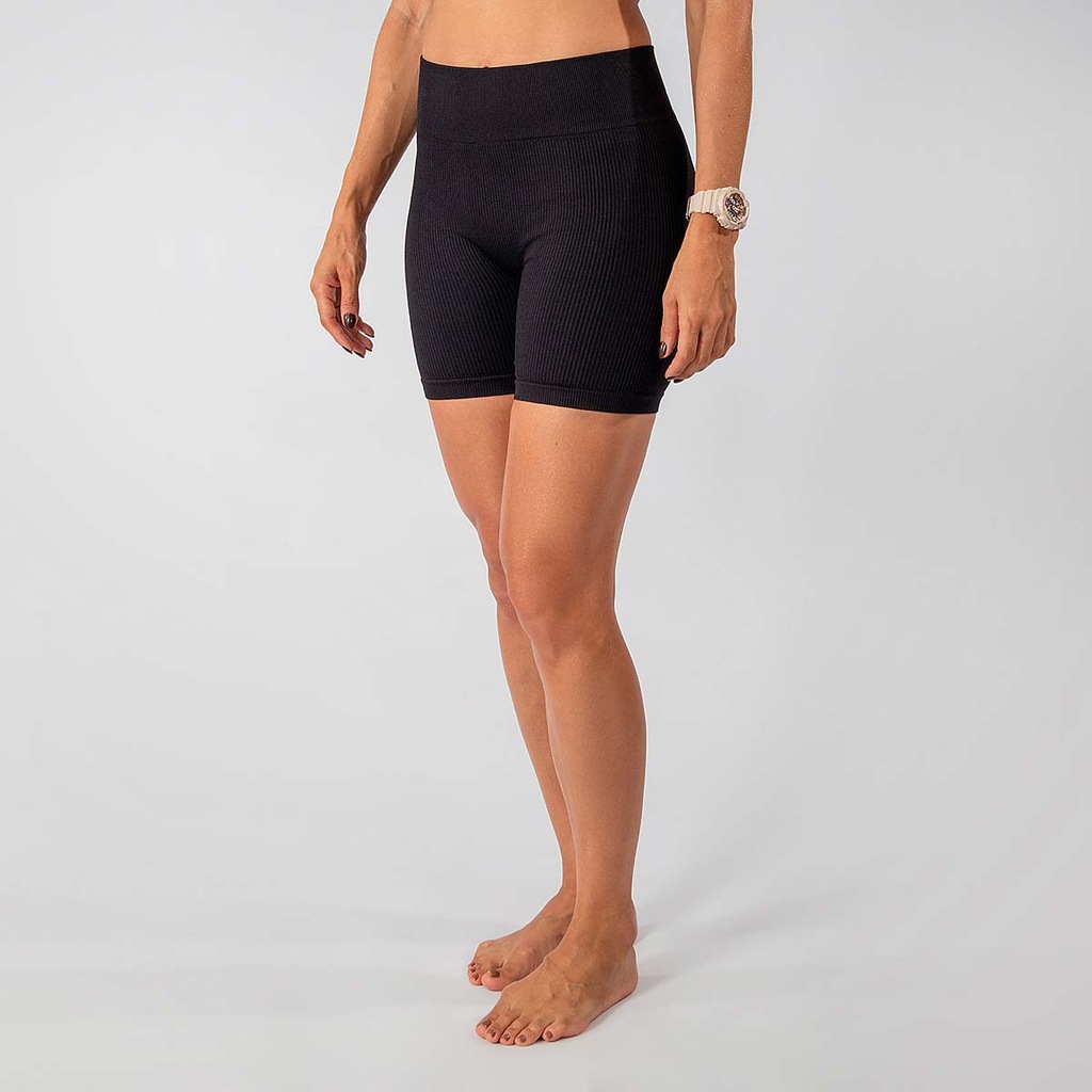 Imagem 5 do produto Conjunto Fitness Short E Top Alça Canelado Alma Genius Feminino