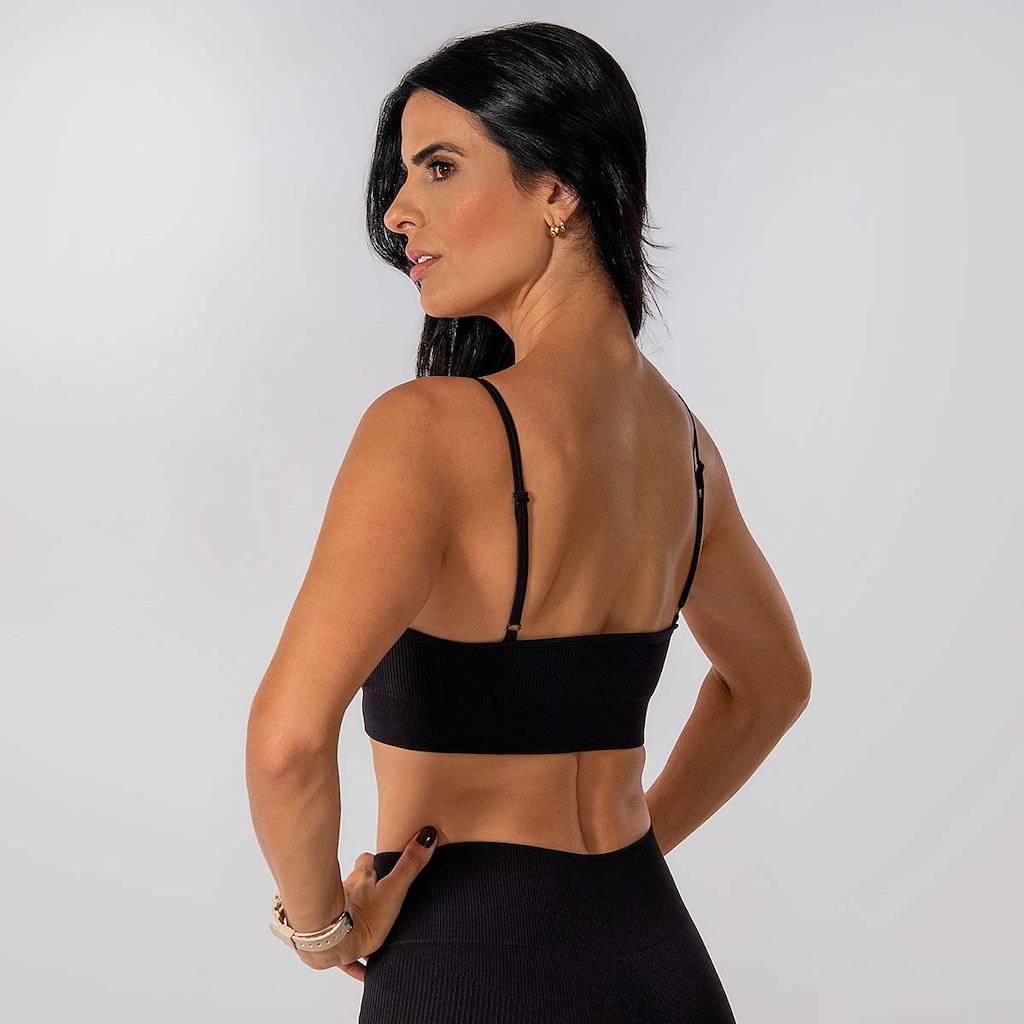 Imagem 5 do produto Conjunto Short Top Alça Regulavel Canelado Alma Genius Feminino