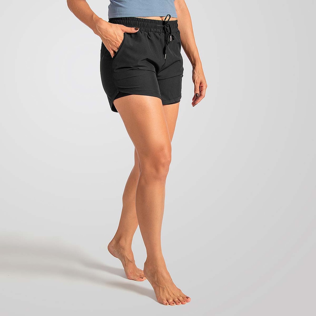 Imagem 2 do produto Short Duplo Feminino Fitness Sport Alma Genius