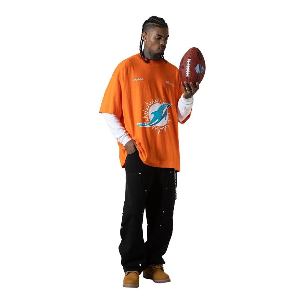 Imagem 3 do produto Camiseta Huge Oversized Masculina Approve x NFL II Dolphins
