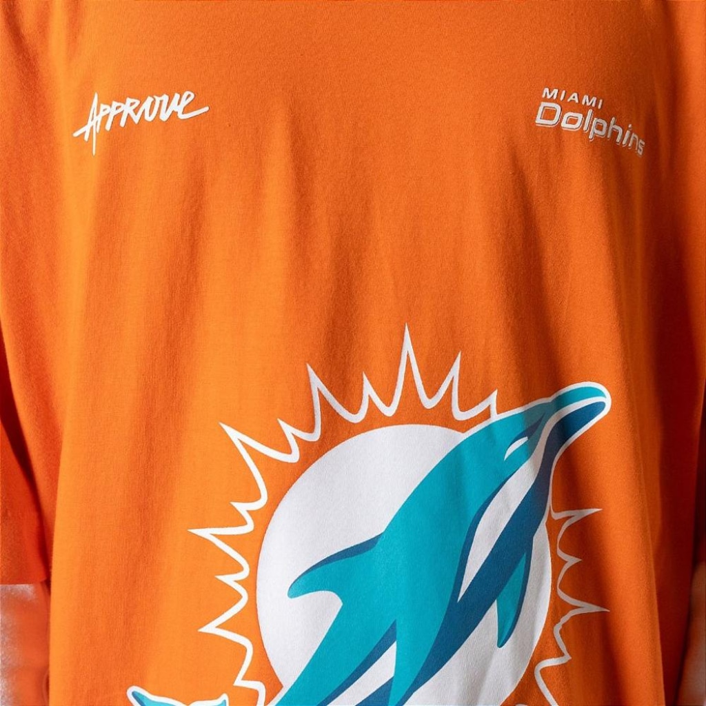 Imagem 4 do produto Camiseta Huge Oversized Masculina Approve x NFL II Dolphins