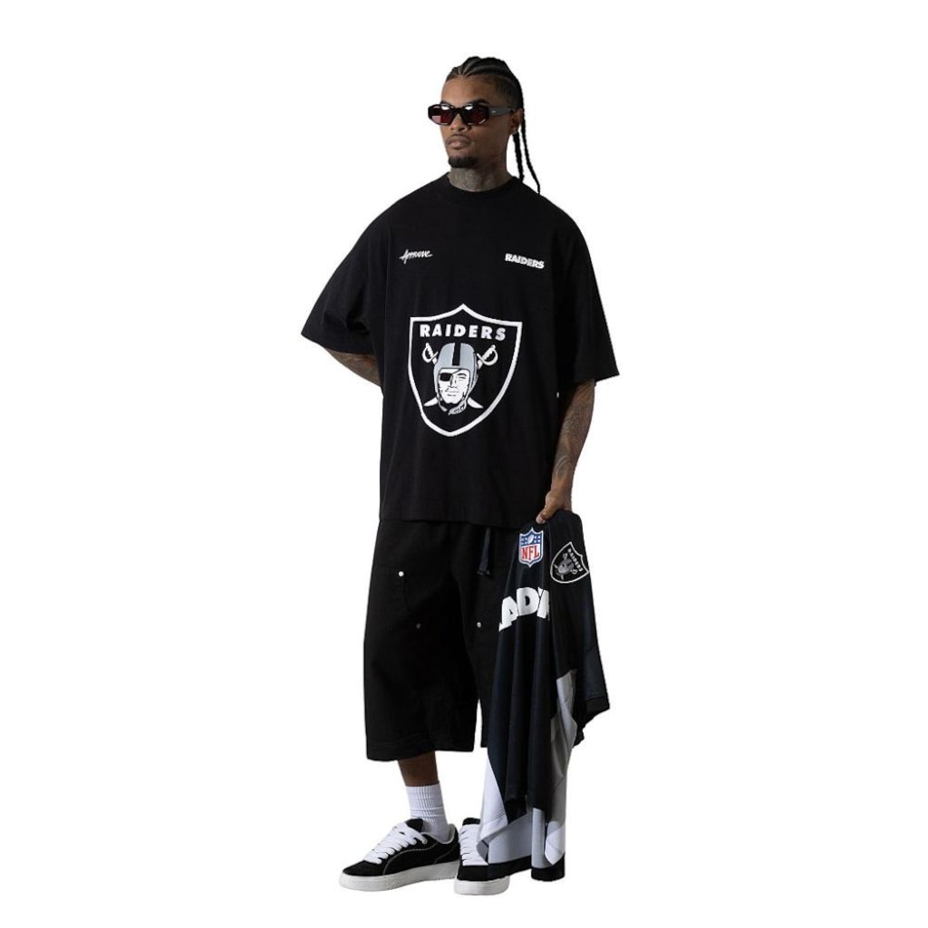 Imagem 3 do produto Camiseta Huge Oversized Masculina Approve x NFL II Raiders