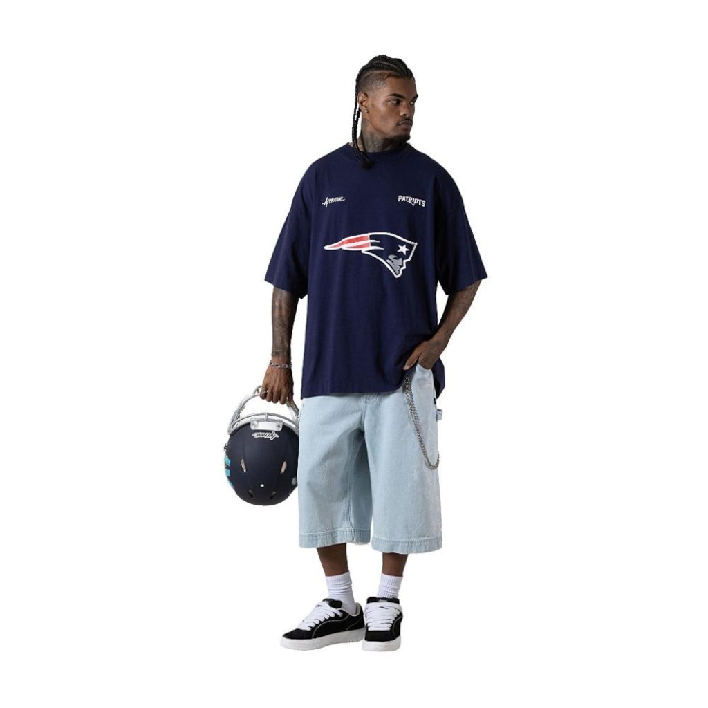 Imagem 3 do produto Camiseta Huge Oversized Masculina Approve x NFL II Patriots