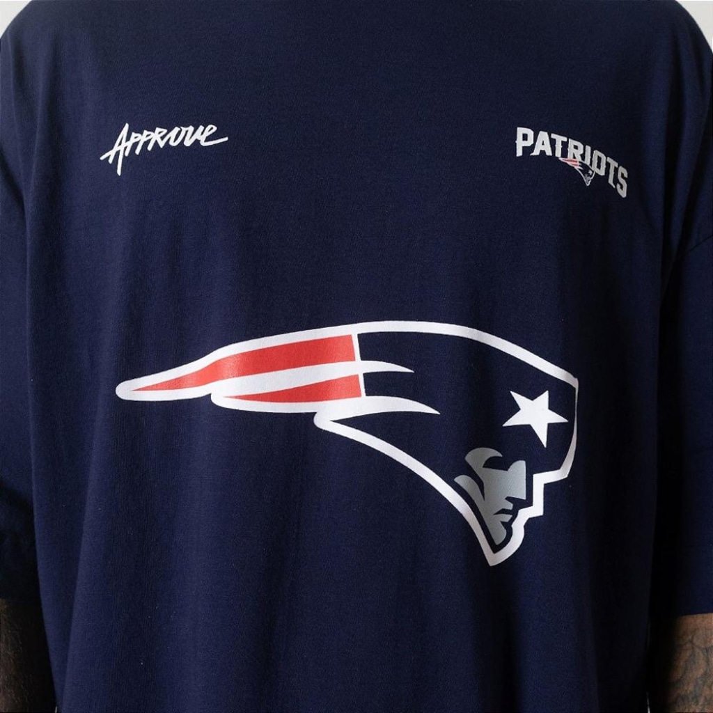 Imagem 5 do produto Camiseta Huge Oversized Masculina Approve x NFL II Patriots