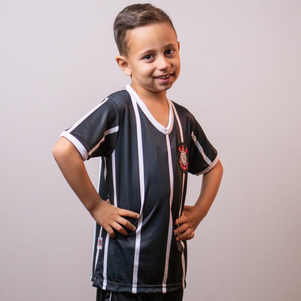 Imagem 2 do produto Camiseta Corinthians Revedor Listrada 2019 Infantil
