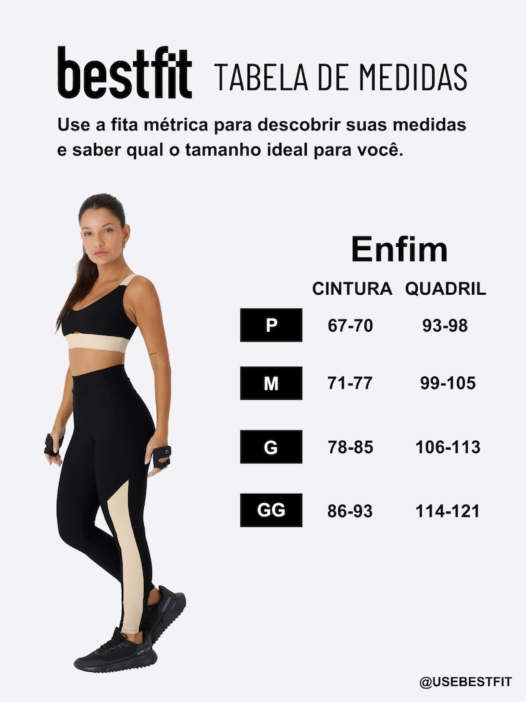 Imagem 4 do produto Calça Legging Enfim Feminina Malwee Recorte Lateral