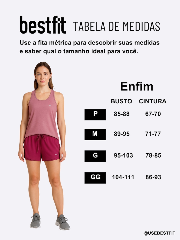 Imagem 4 do produto Camiseta Regata Nadador Feminina Enfim Malwee Malha Dry