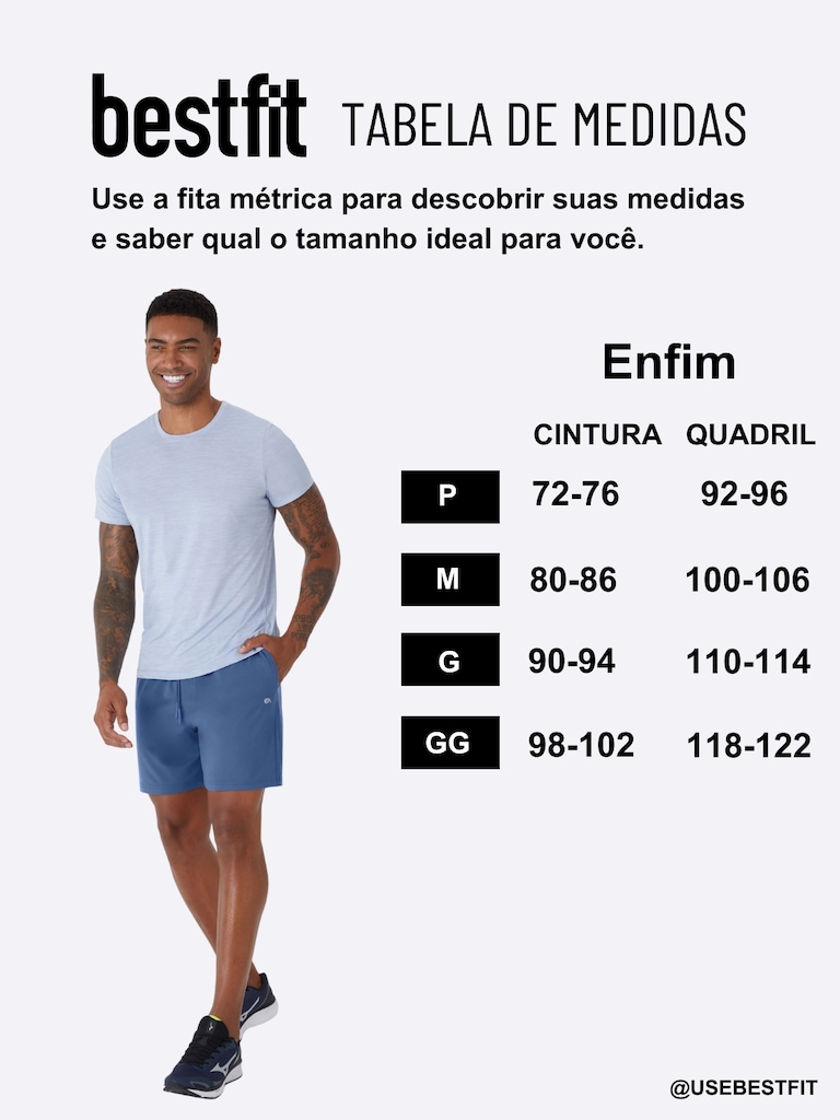 Imagem 3 do produto Short Reto Masculino Enfim Malwee Esportivo