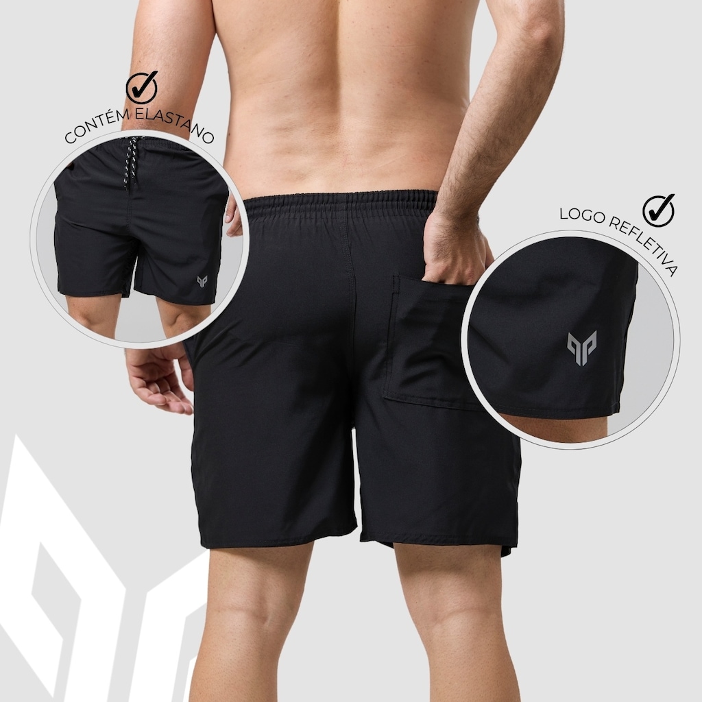 Imagem 4 do produto Kit 3 Bermudas Masculina Dry Fit Elastano Performance Wear