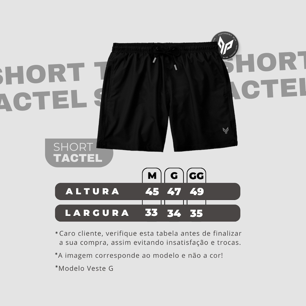 Imagem 5 do produto Kit 3 Bermudas Masculina Dry Fit Elastano Performance Wear