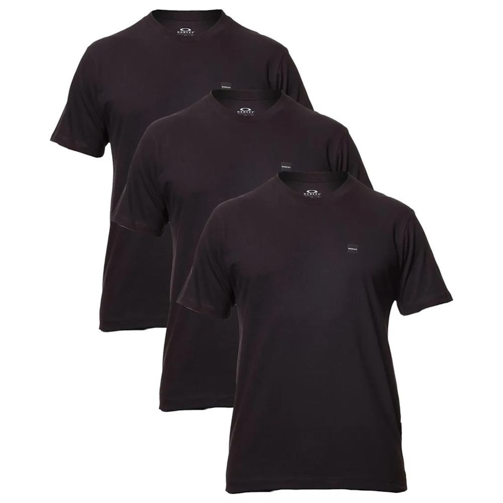 Imagem 4 do produto Kit 3 Camisetas Oakley Patch SM26 Masculina