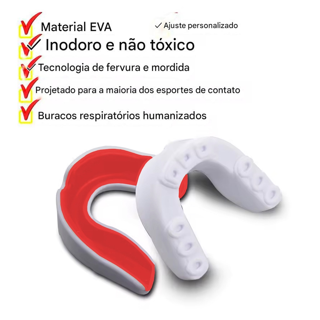 Imagem 3 do produto Protetor Bucal Gold Sports Slim Fit em EVA