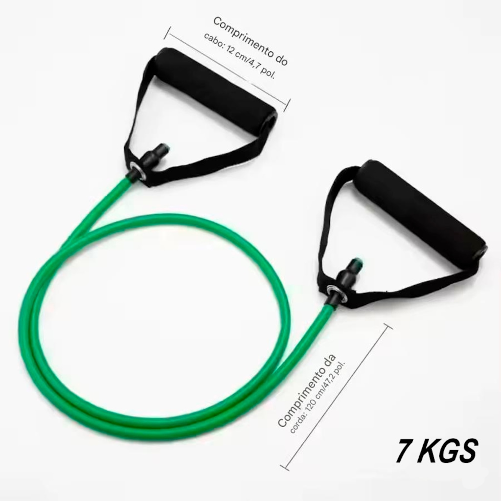 Imagem 2 do produto Extensor Elástico Gold Sports Force Pro Tensão 3,5 kga a 13,6 Kgs