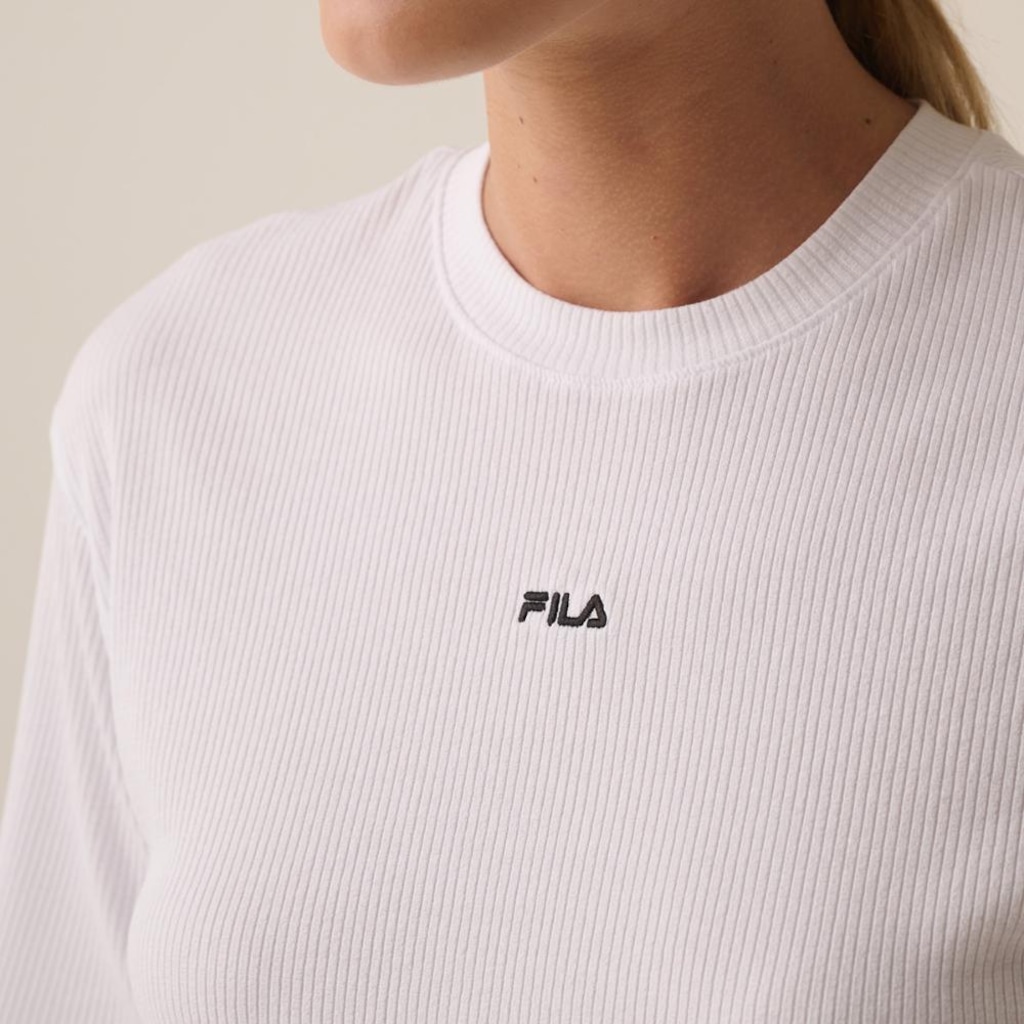 Imagem 4 do produto Camiseta Fila Comfort Canelada Feminina