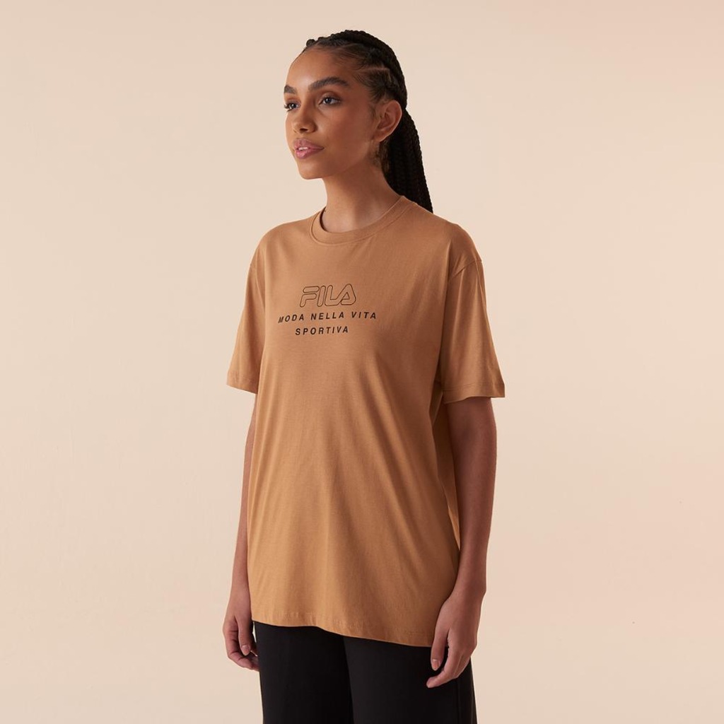 Imagem 1 do produto Camiseta Fila Over Vita Outline Feminina