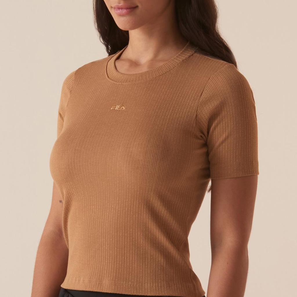 Imagem 5 do produto Camiseta Fila Regular Essentials Canelada Feminina